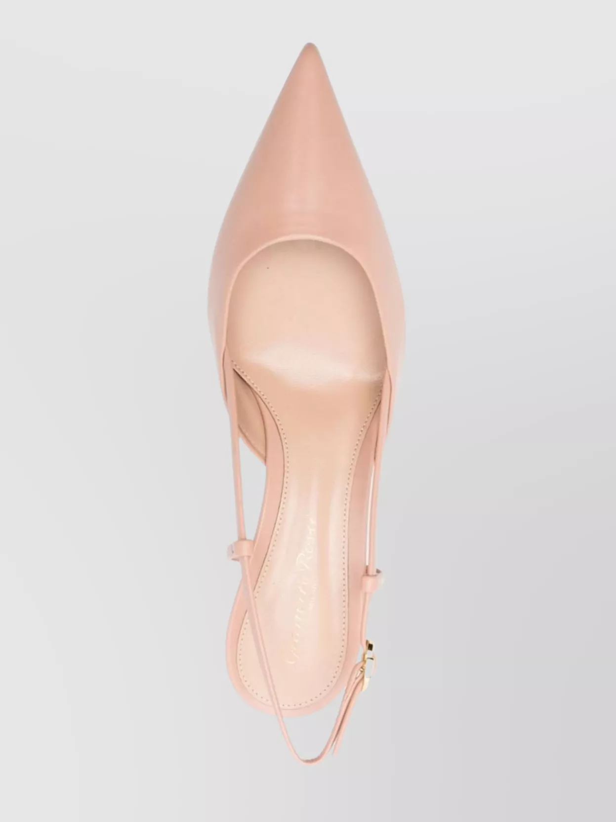 Gianvito Rossi 55 Mm Heel Slingback Pointed-toe Pumps In Pink