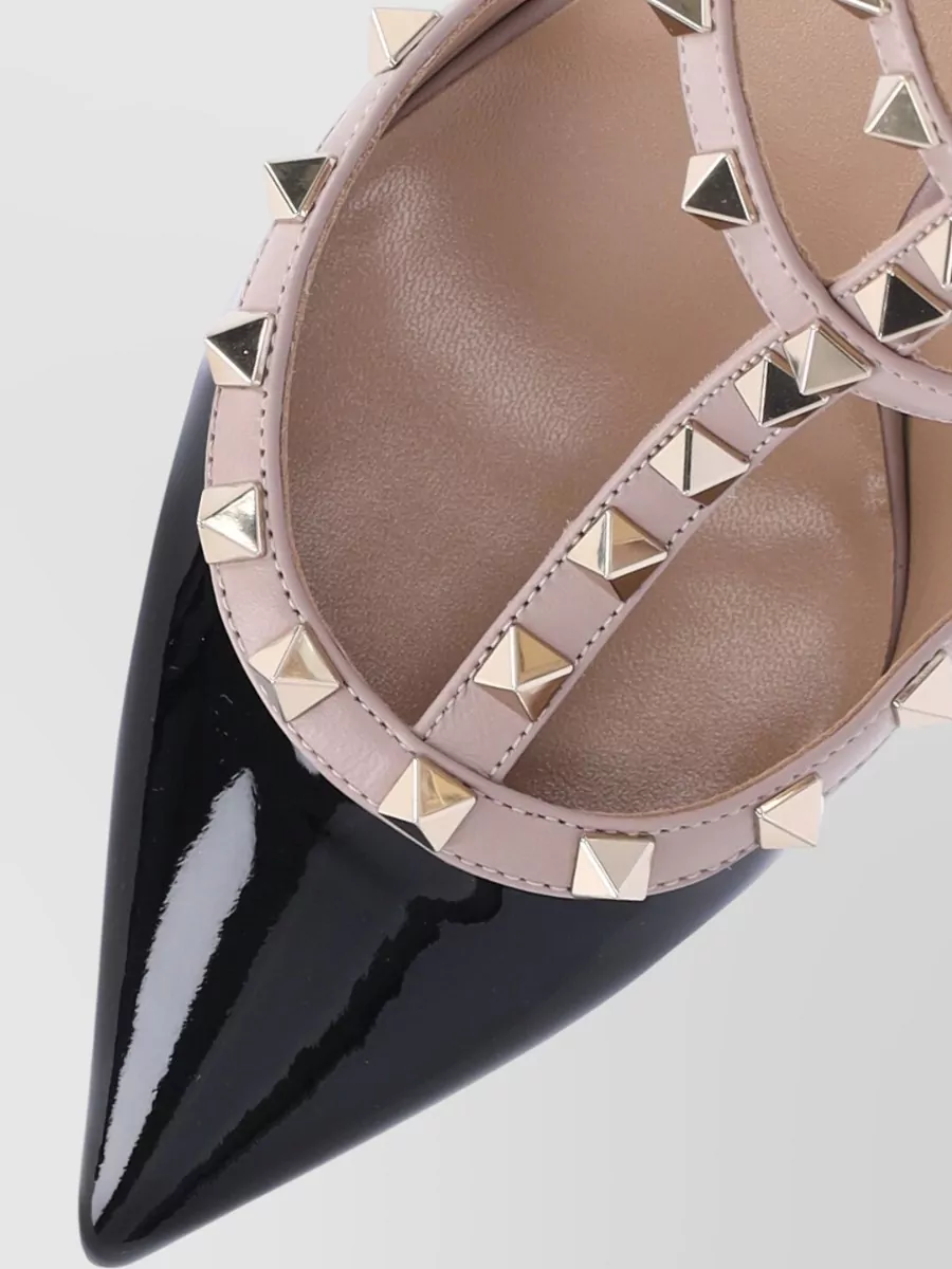 Valentino Garavani Leather Rockstud Pointed-Toe Pumps