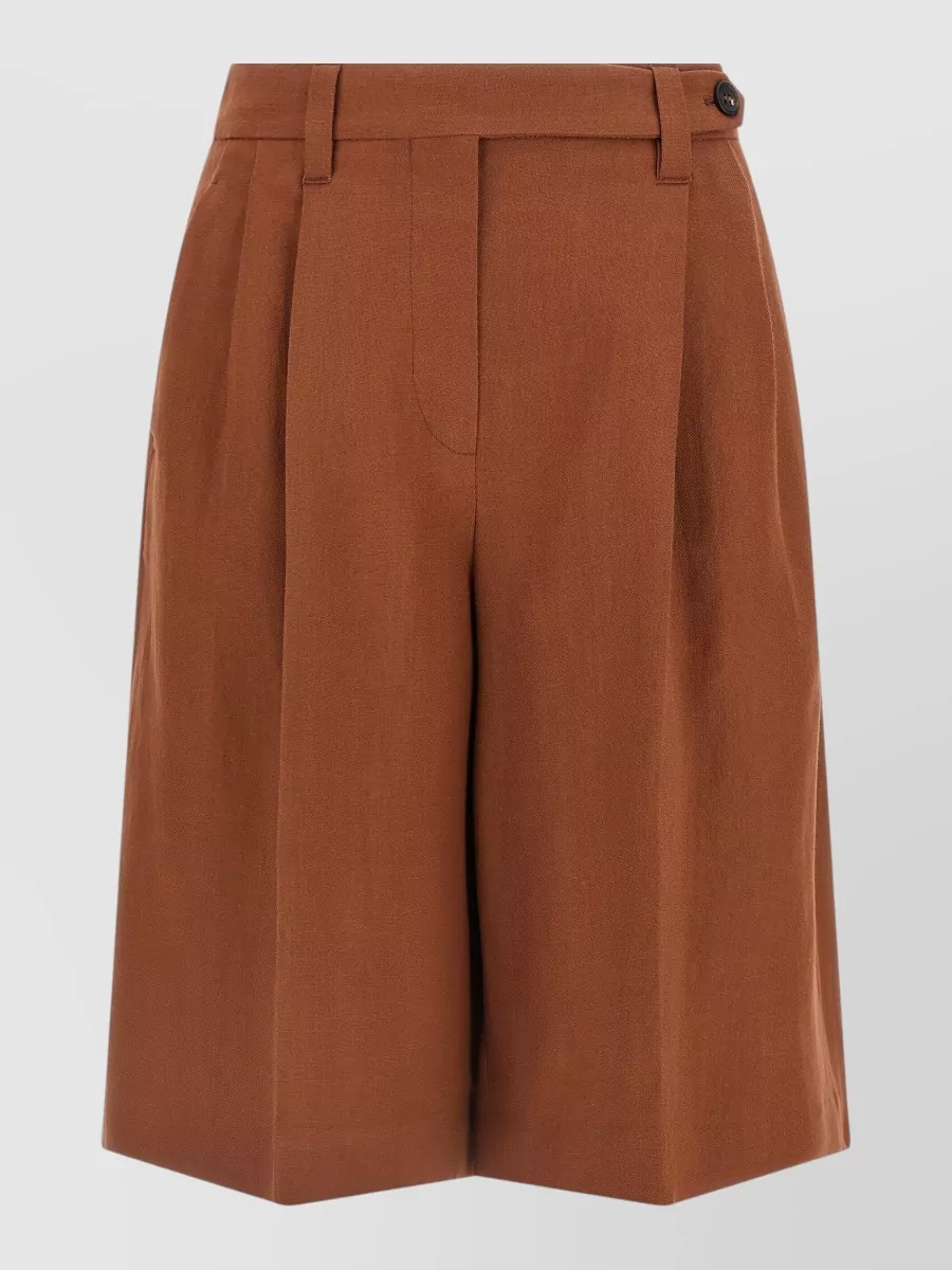 Brunello Cucinelli Wide-leg bermuda shorts