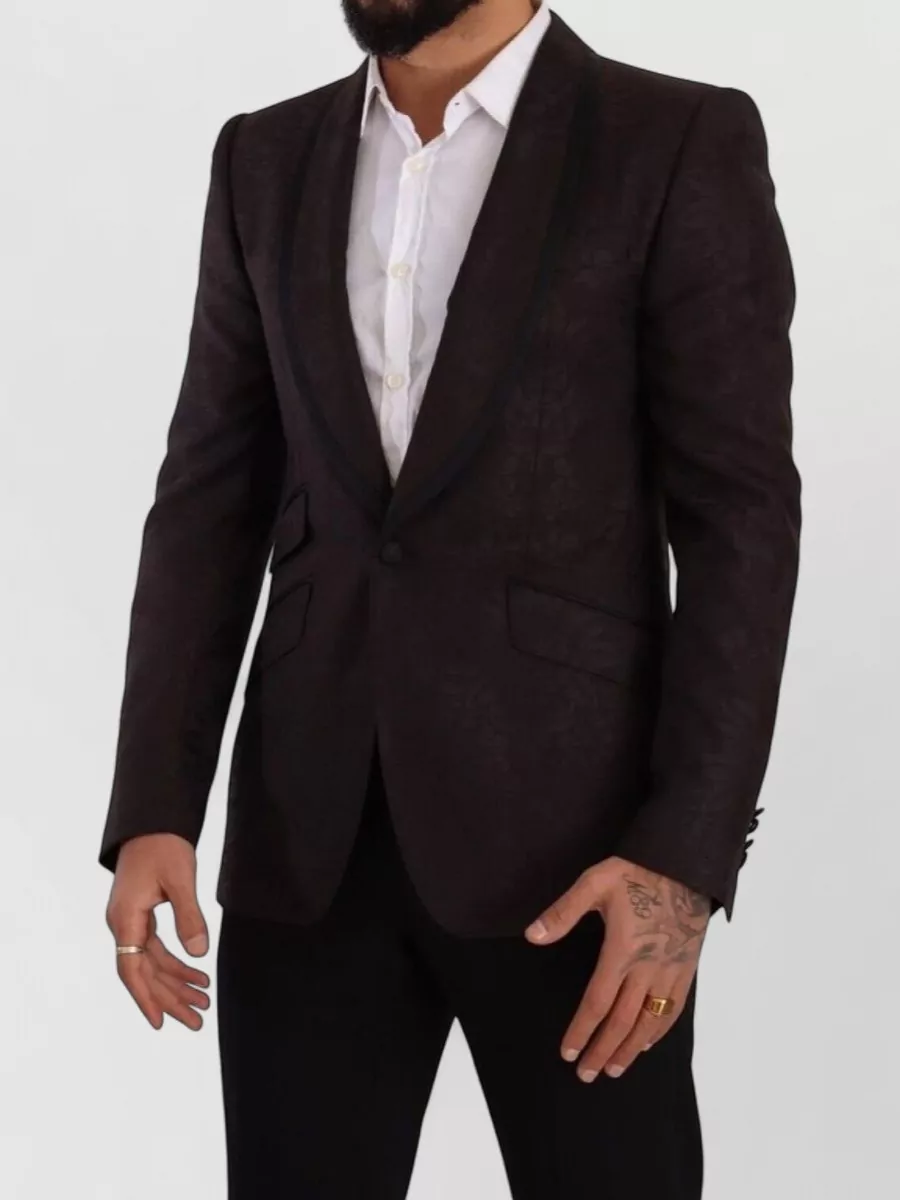 Dolce&Gabbana Silk Blend Single Breasted Blazer