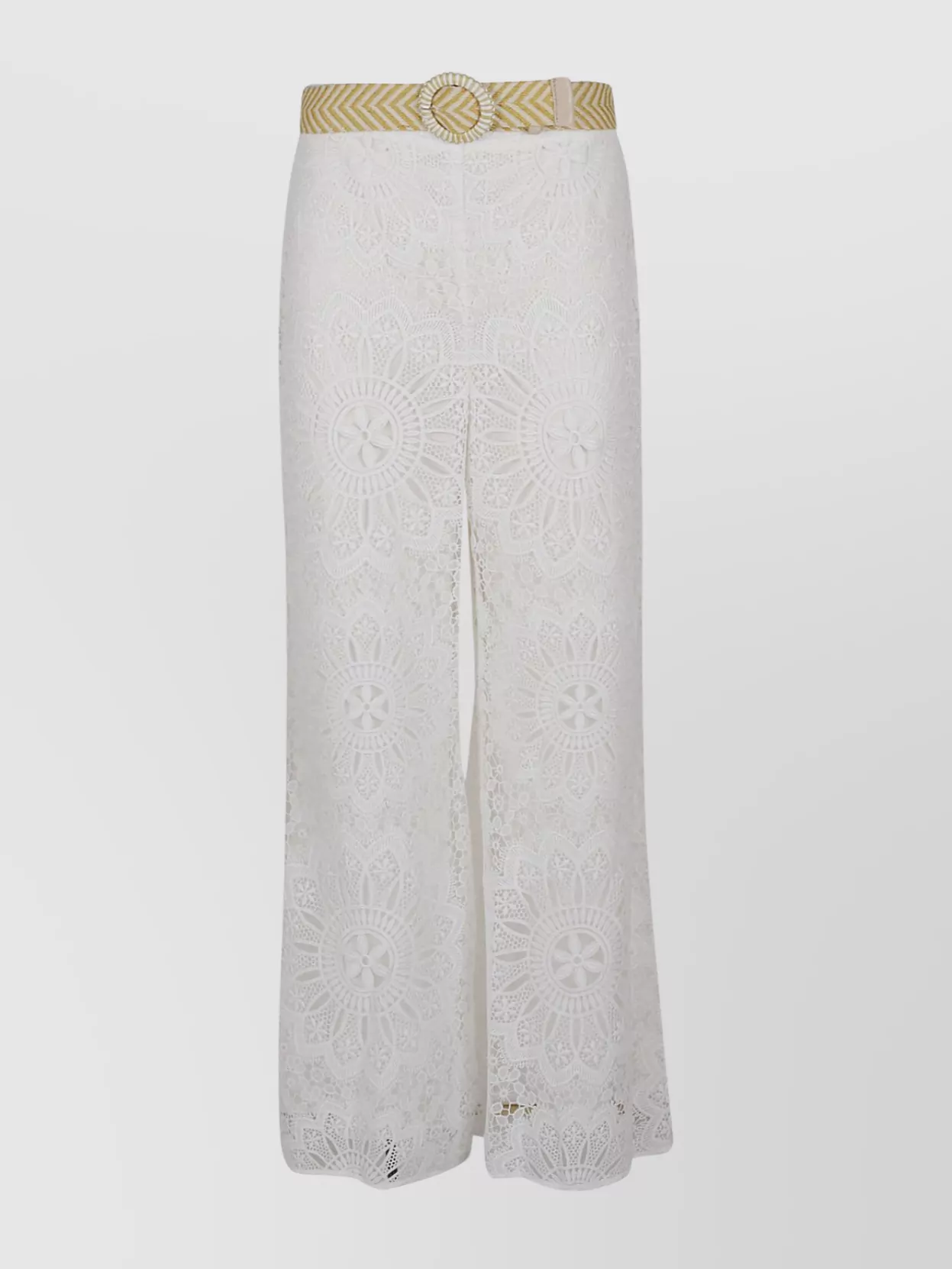 Zimmermann Chintz Doily Lace Pant In Grey