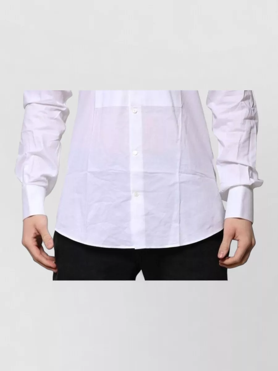 Dolce&Gabbana Cotton poplin long-sleeve shirt