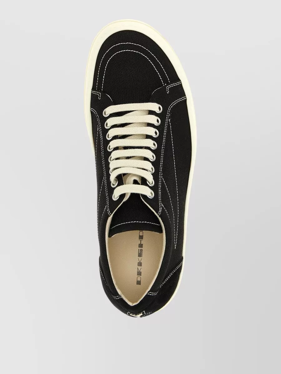 Rick Owens Drkshdw Penta Vintage Low Top Contrast Stitch Sneakers