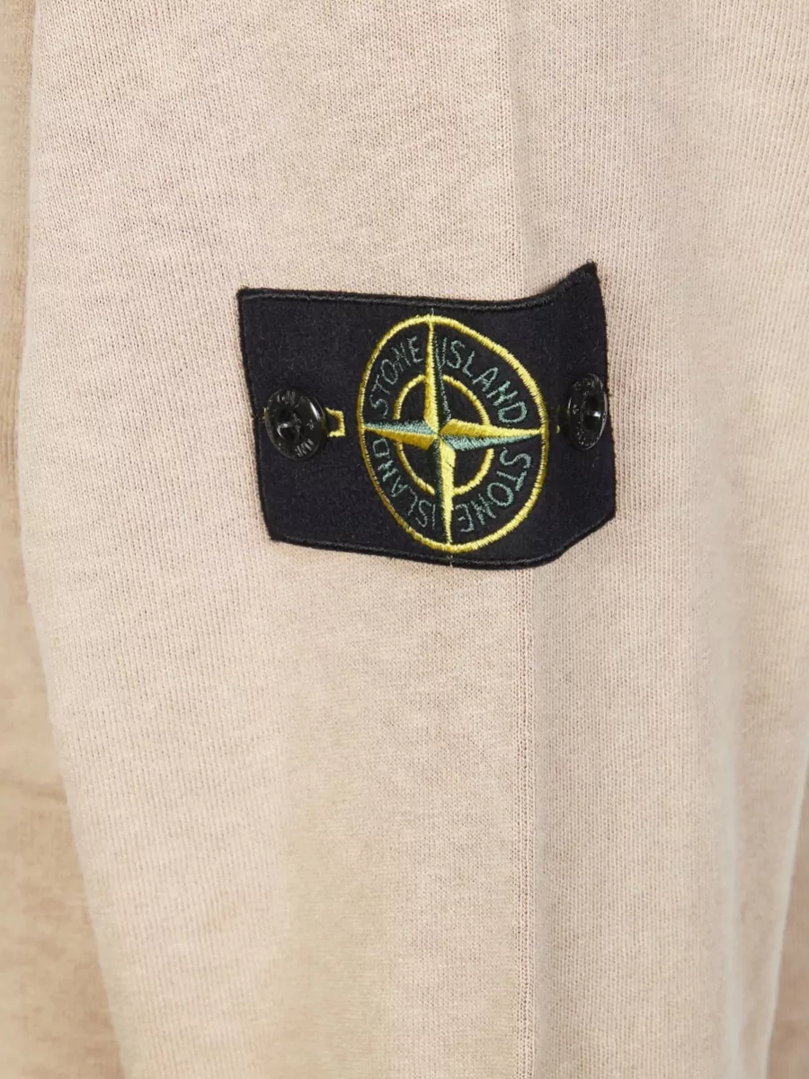 Stone Island Cotton Ribbed Crewneck Sweatshirt