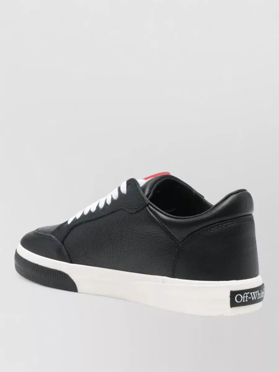 Off-White Leather Low-Top Sneakers