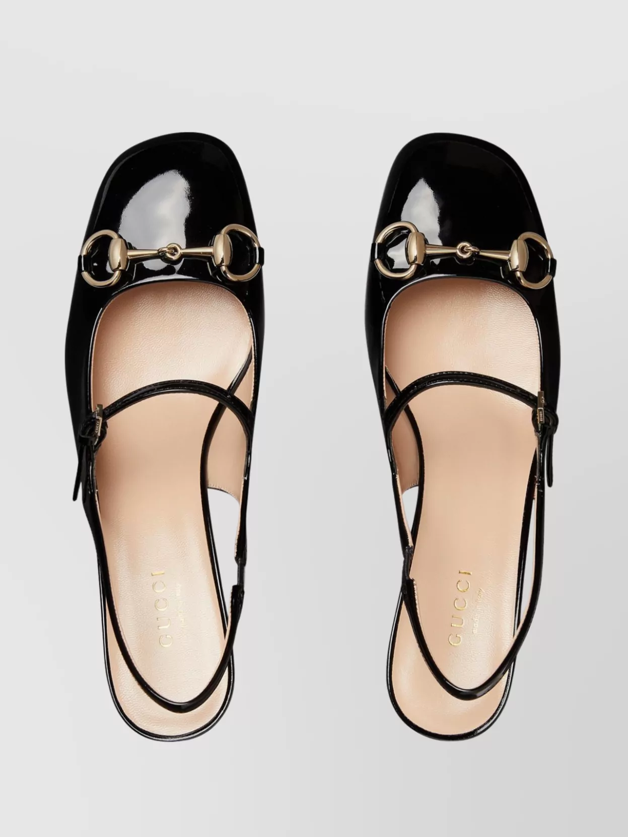 Gucci Horsebit Detail Sling Back Block Heel Pumps