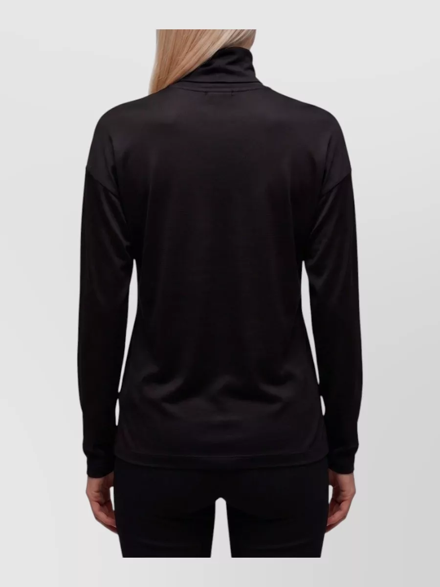 Gucci Silk High Neck Long Sleeve Sweater