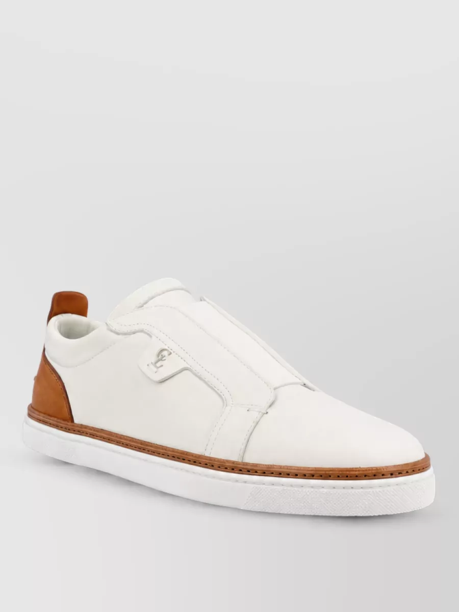 Christian Louboutin leather slip-on low-top sneakers