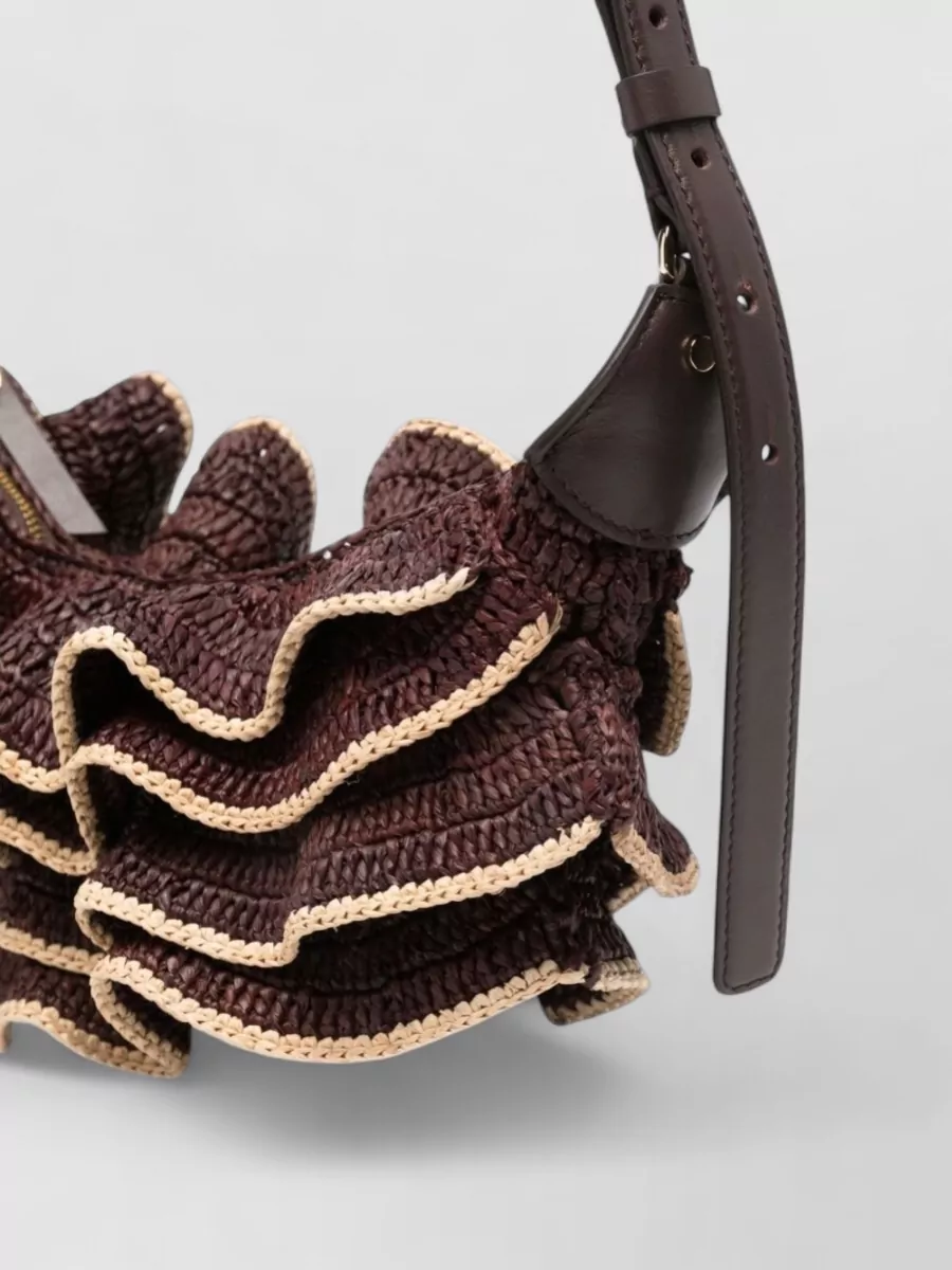 Zimmermann Raffia Woven Clutch Bag