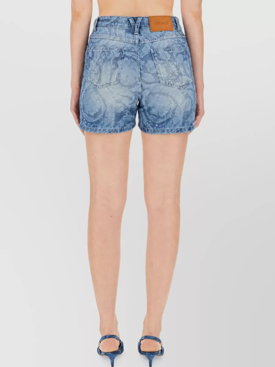 Versace Denim Knee-Length Shorts