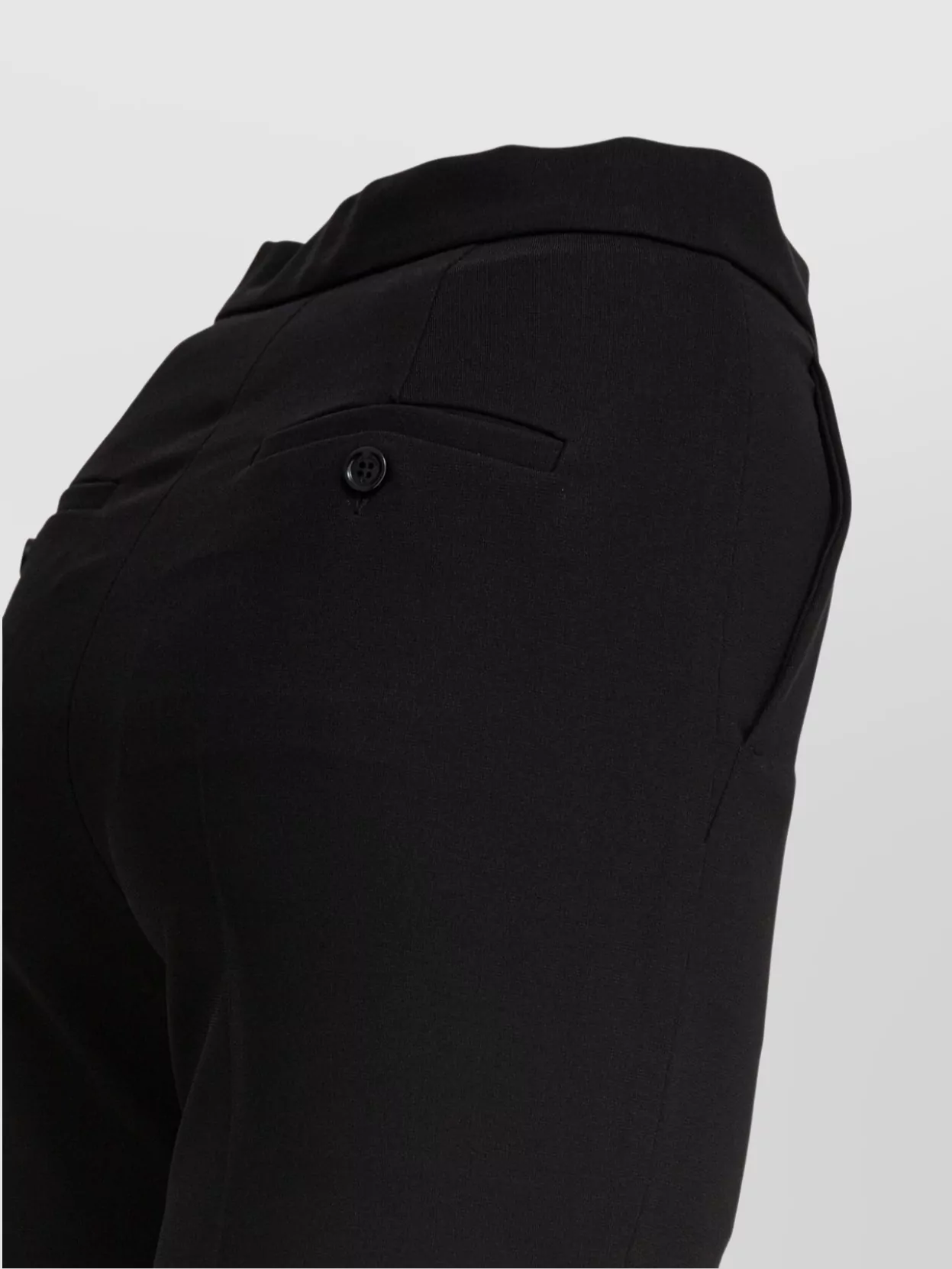 Max Mara Tailored Fit Trousers Buttoned Pockets Belt Loops