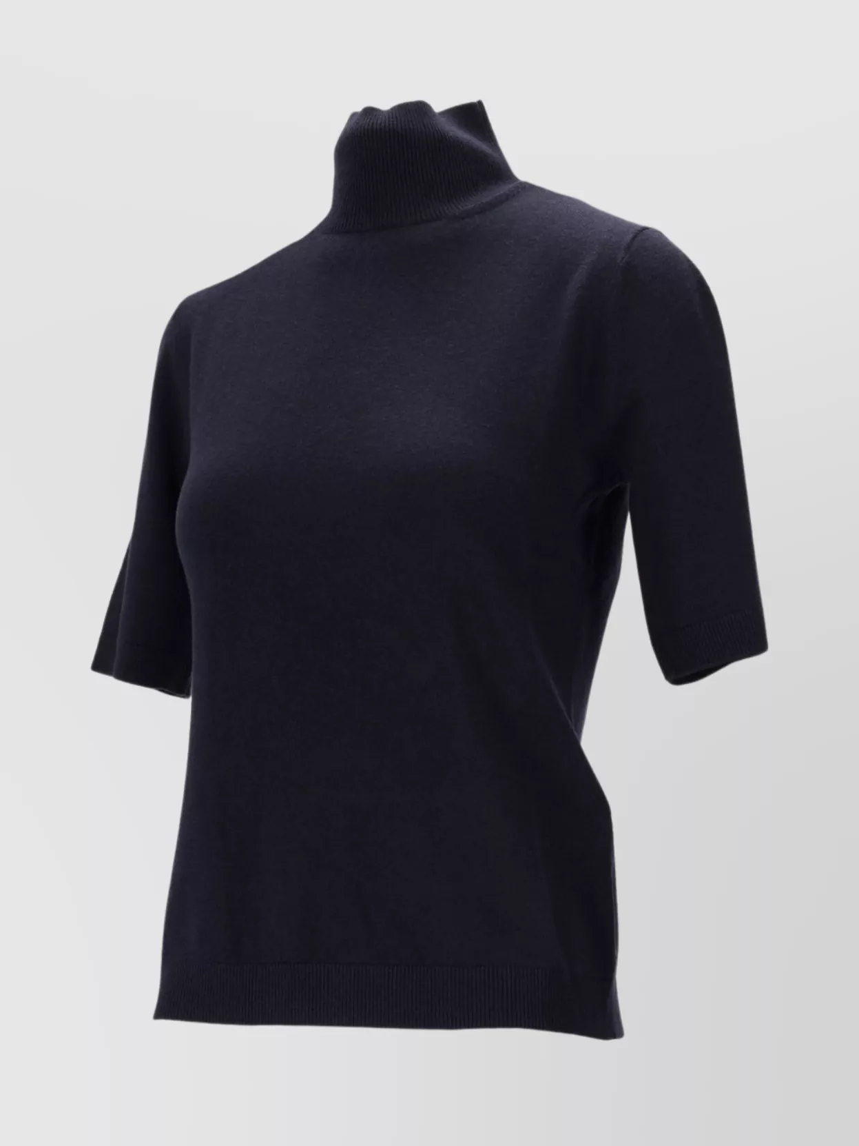 S Max Mara Short Sleeve Ribbed Top