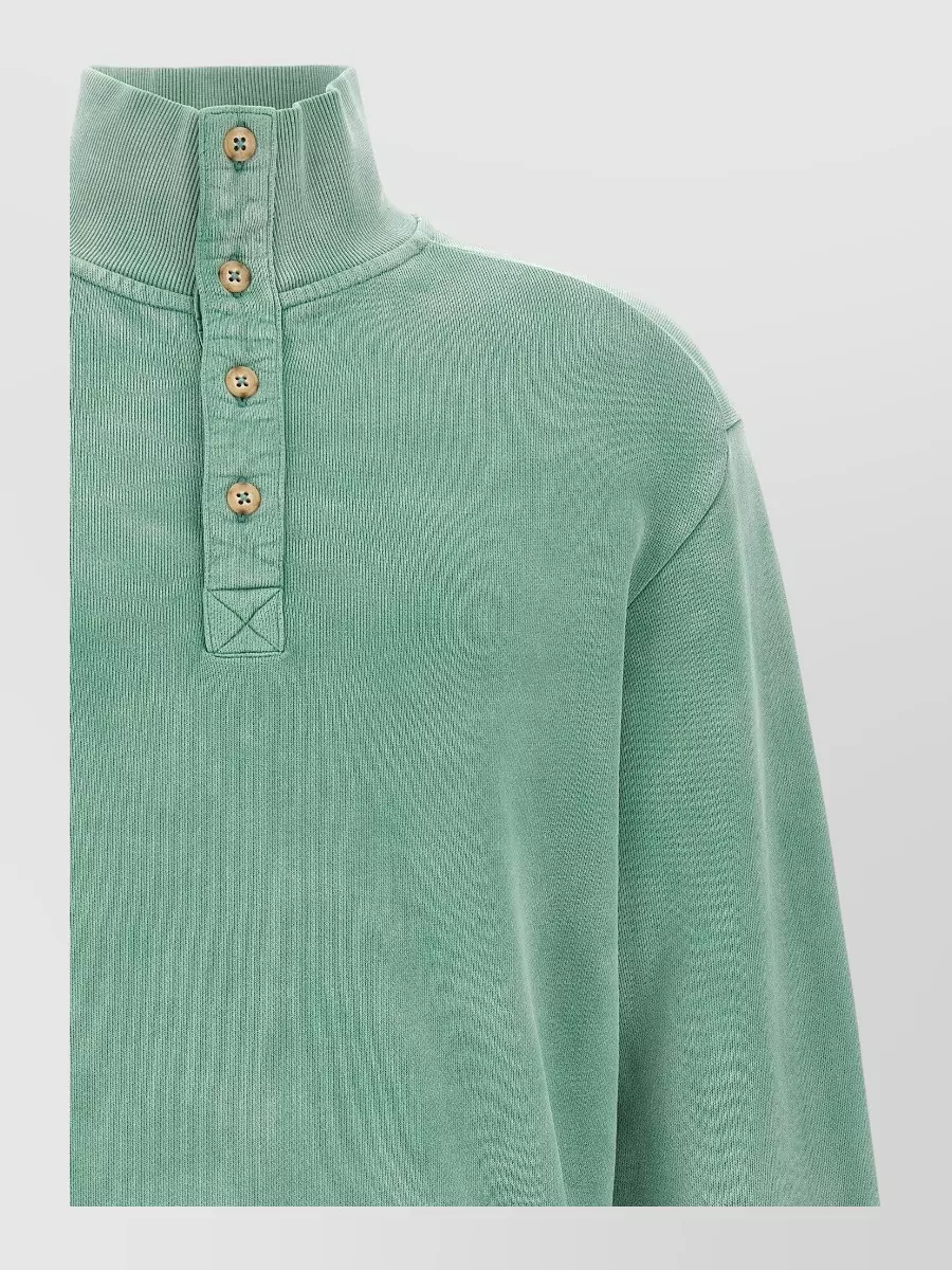 Entire Studios Cotton Ribbed High-Neck Sweatshirt