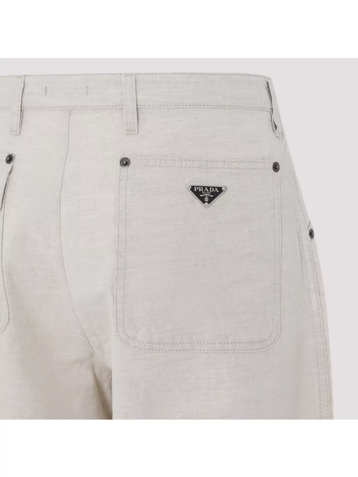 Prada Straight Leg Trousers Back Pocket