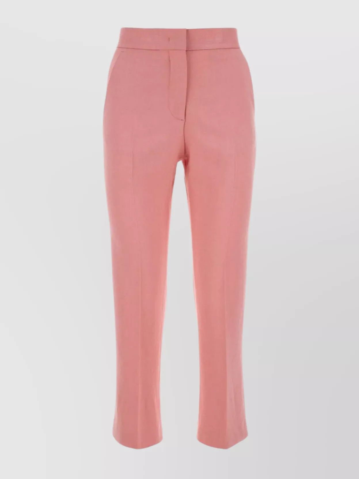 Shop Msgm Viscose Blend Pleated Trousers