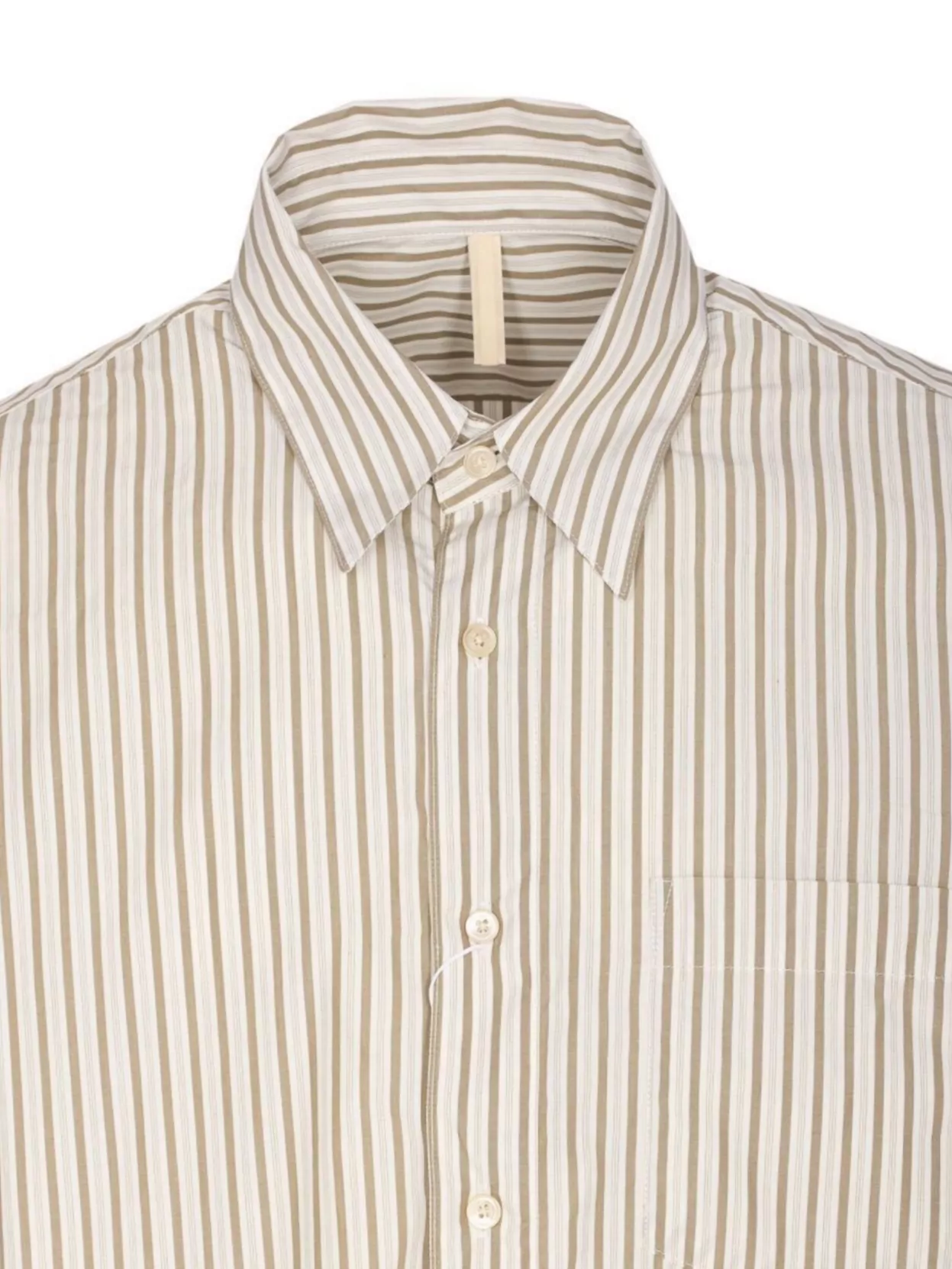 Sunflower Striped Long Sleeve Shirt With Chest Pocket