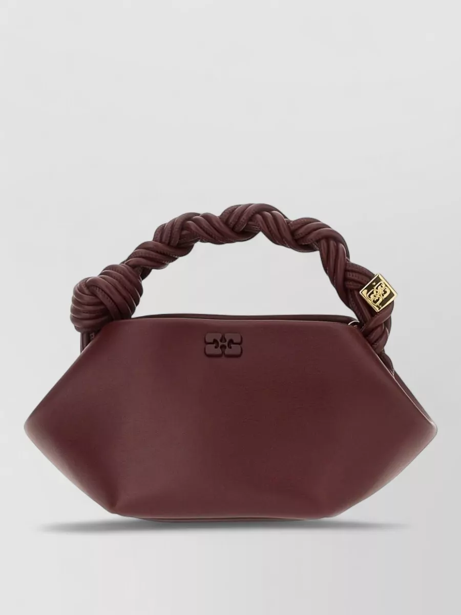Ganni bou mini leather shoulder bag