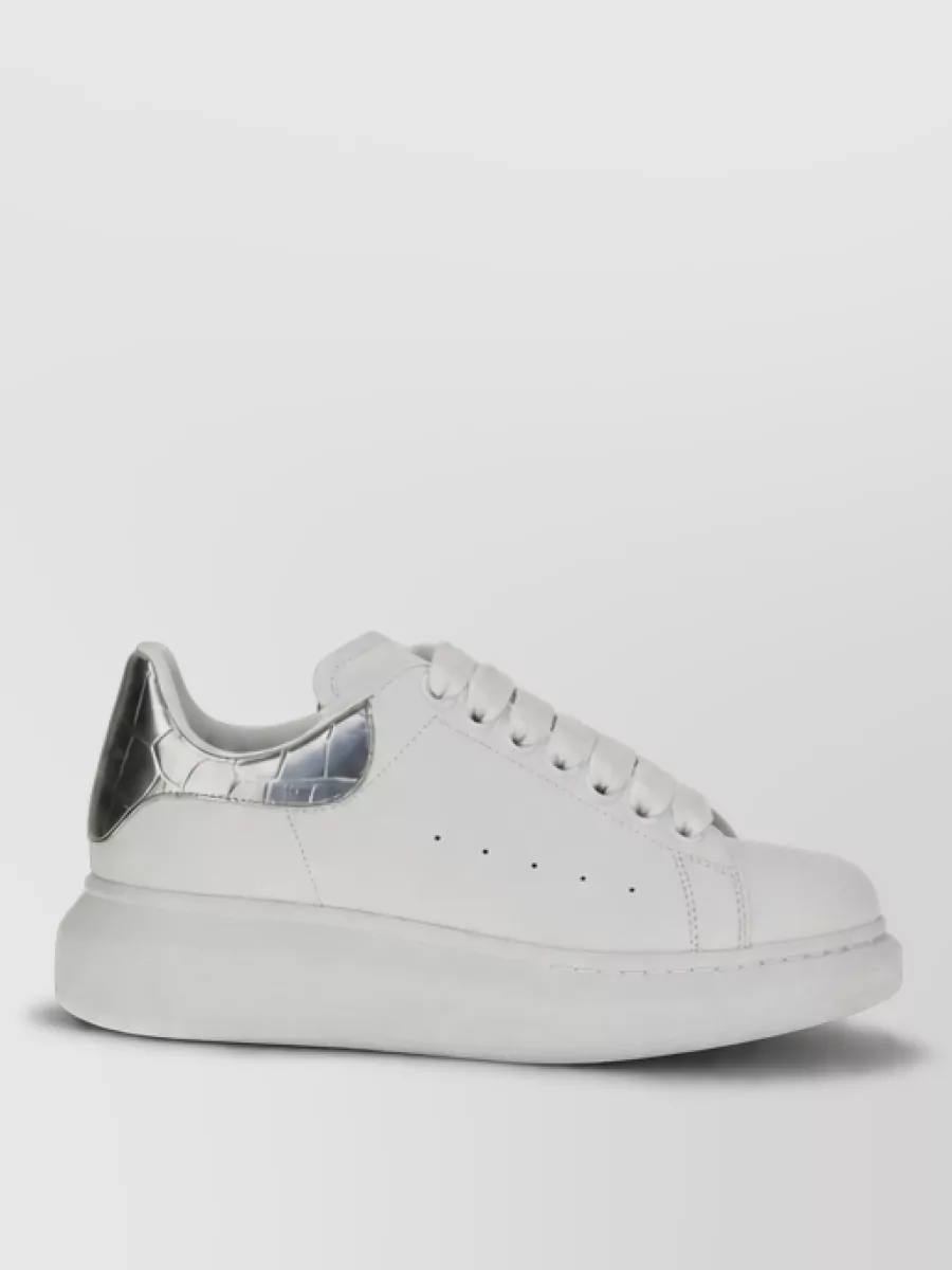 Alexander Mcqueen Leather Platform Sneakers