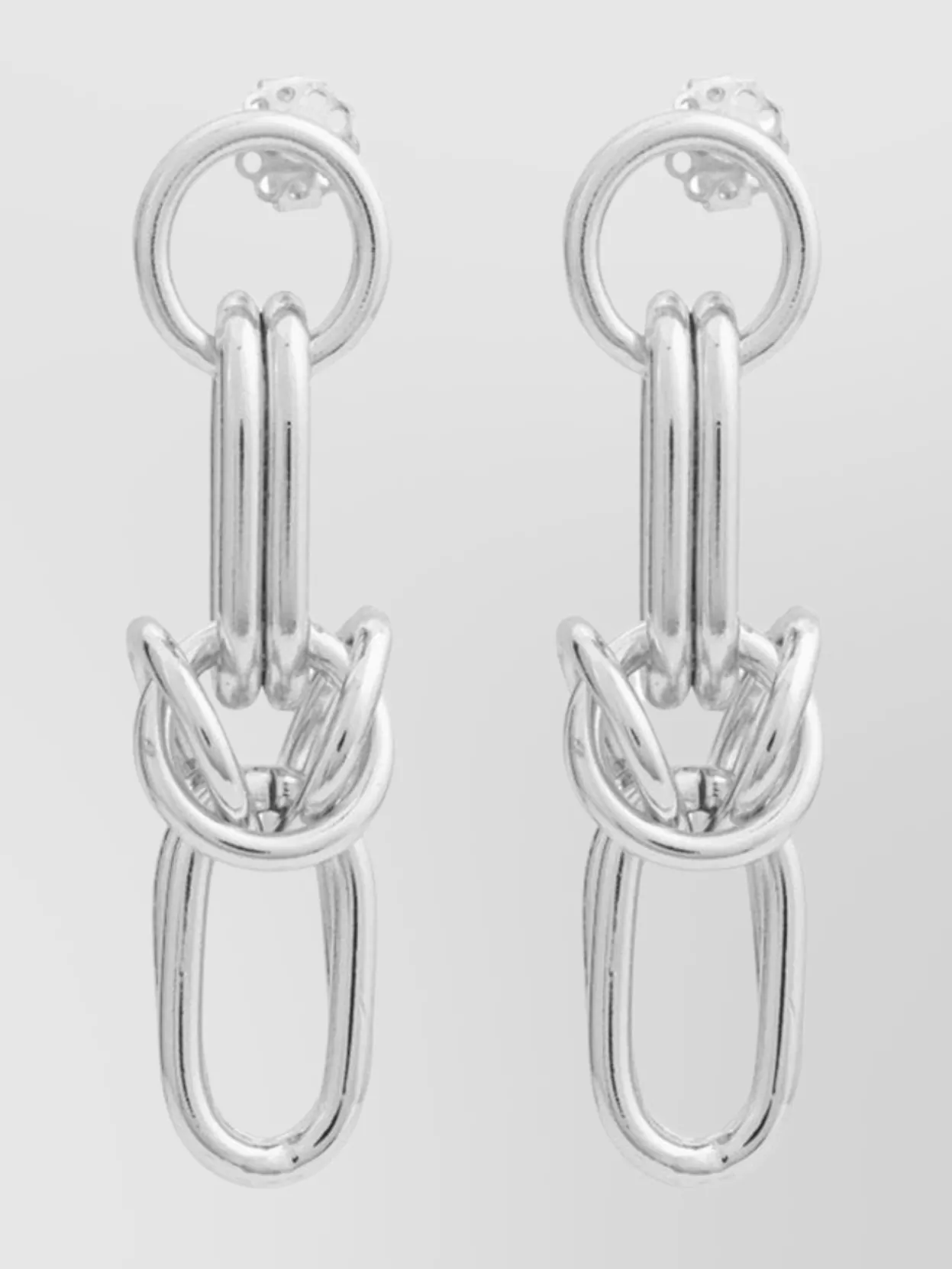 Federica Tosi Cecile Silver Dangling Loops Earrings