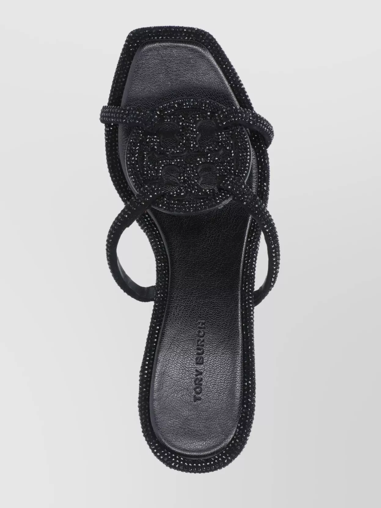 Shop Tory Burch Sandals Heeled Embellished Straps In Black