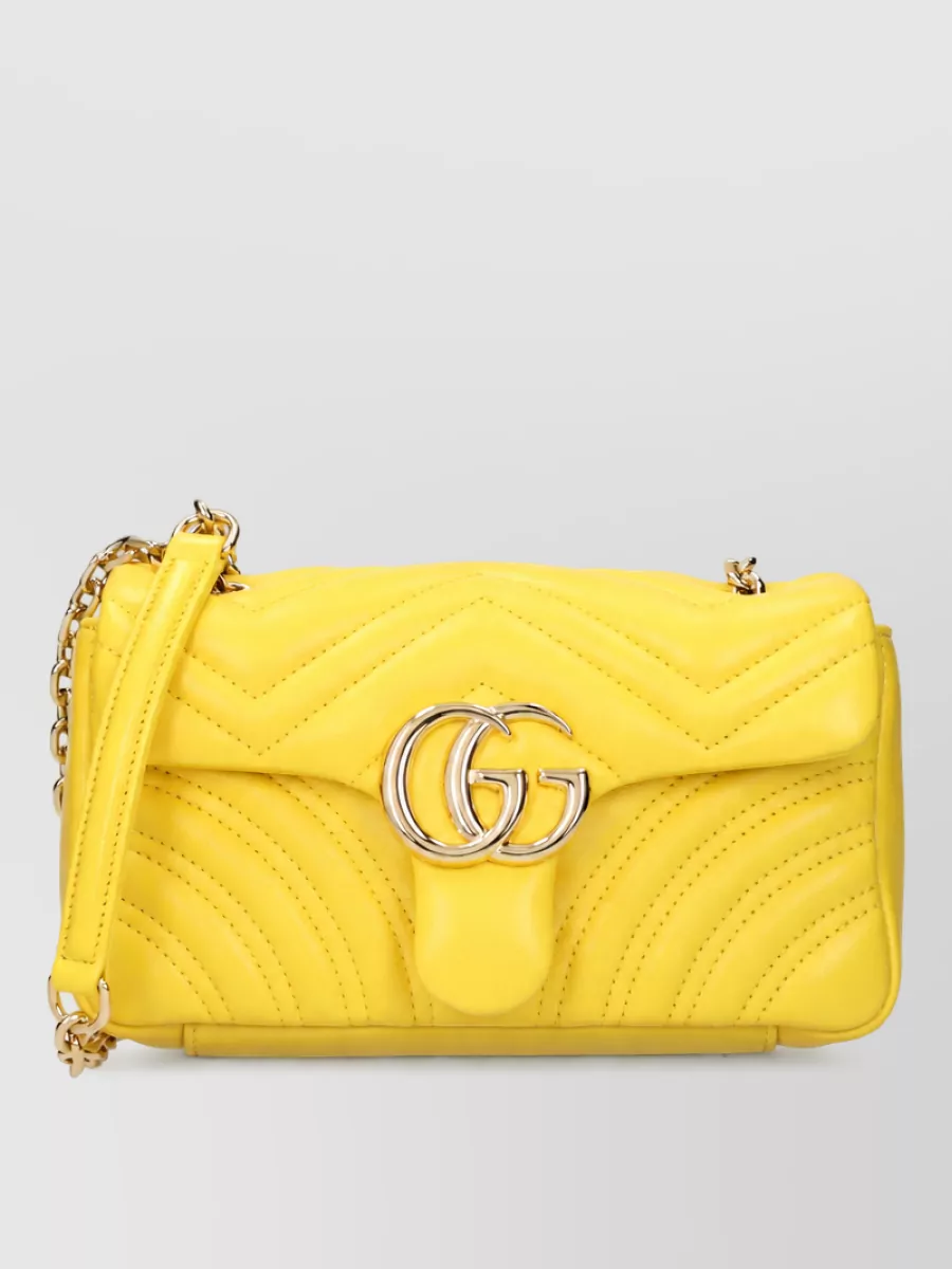 Gucci Marmont Leather Clutch Bag