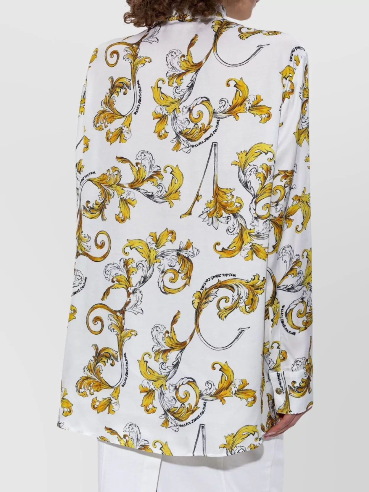 Versace Jeans Couture Barocco Patterned Twill Shirt