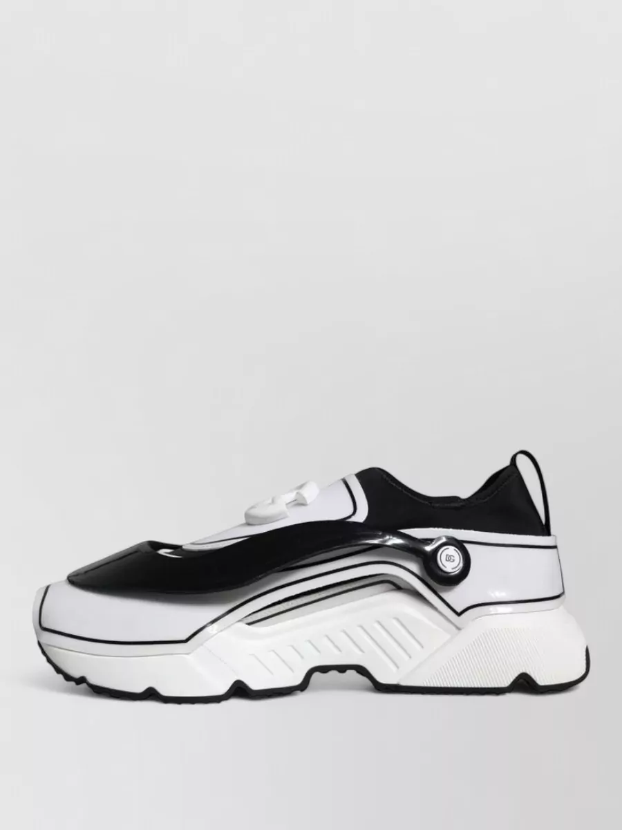 Dolce&Gabbana Leather Slip-On Sneakers