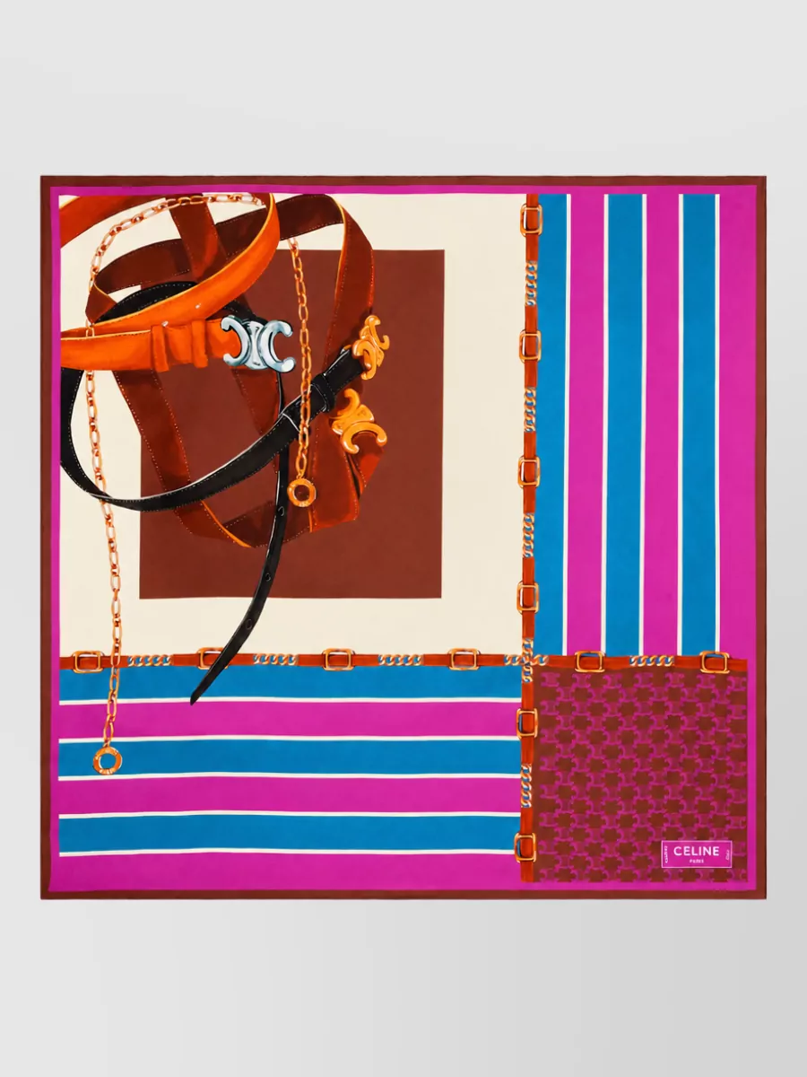 Celine silk printed scarf