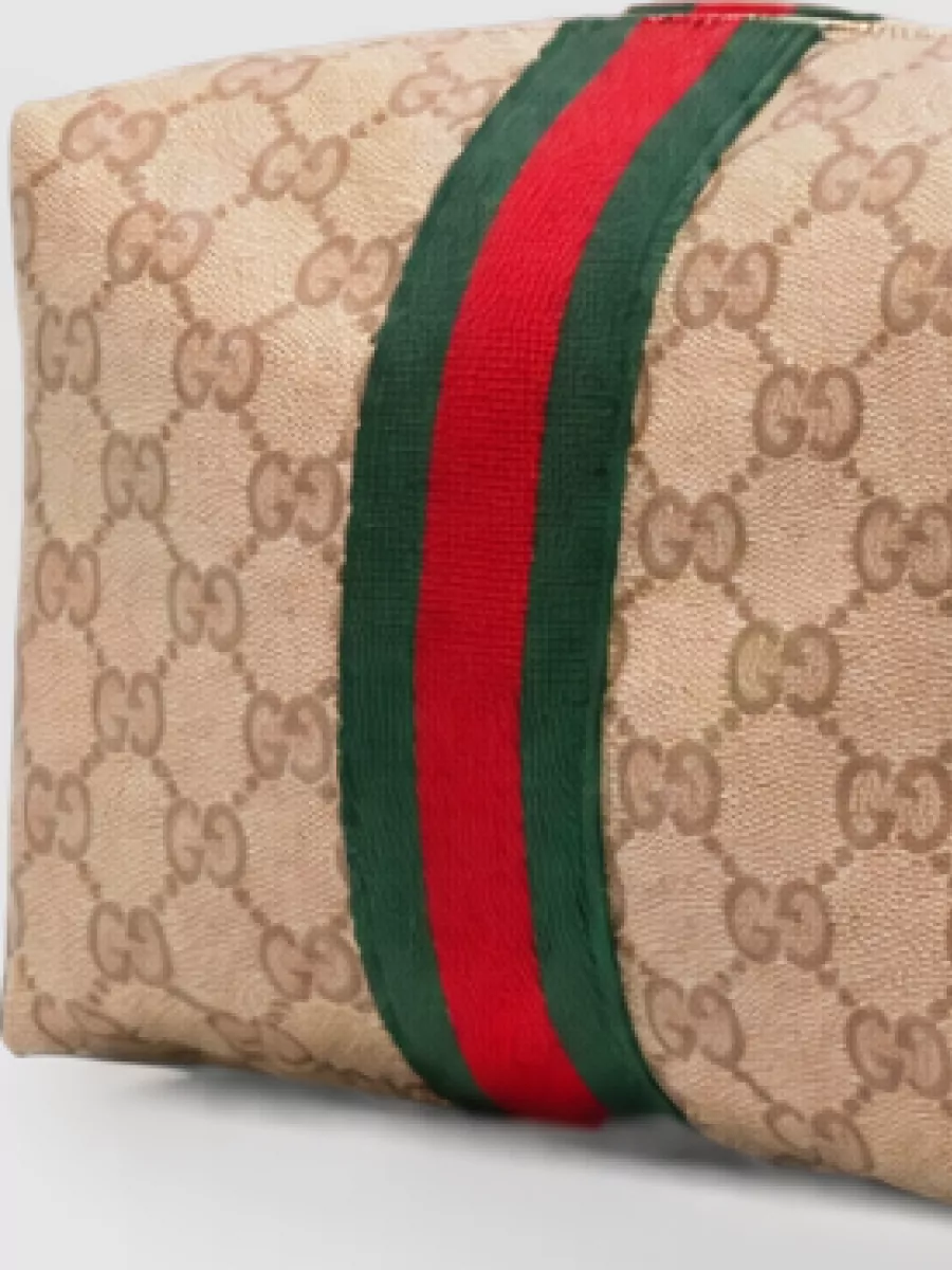 Gucci mini camera gg coated fabric clutch bag