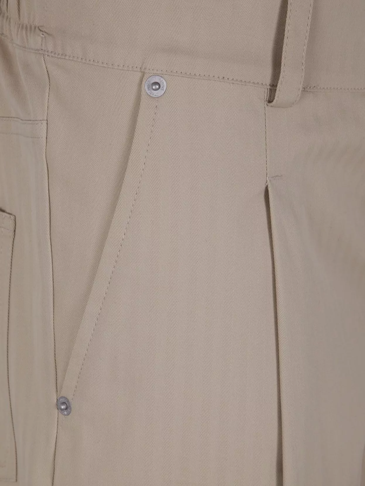 Drôle De Monsieur Cropped Twill Trousers Featuring Elastic Waistband