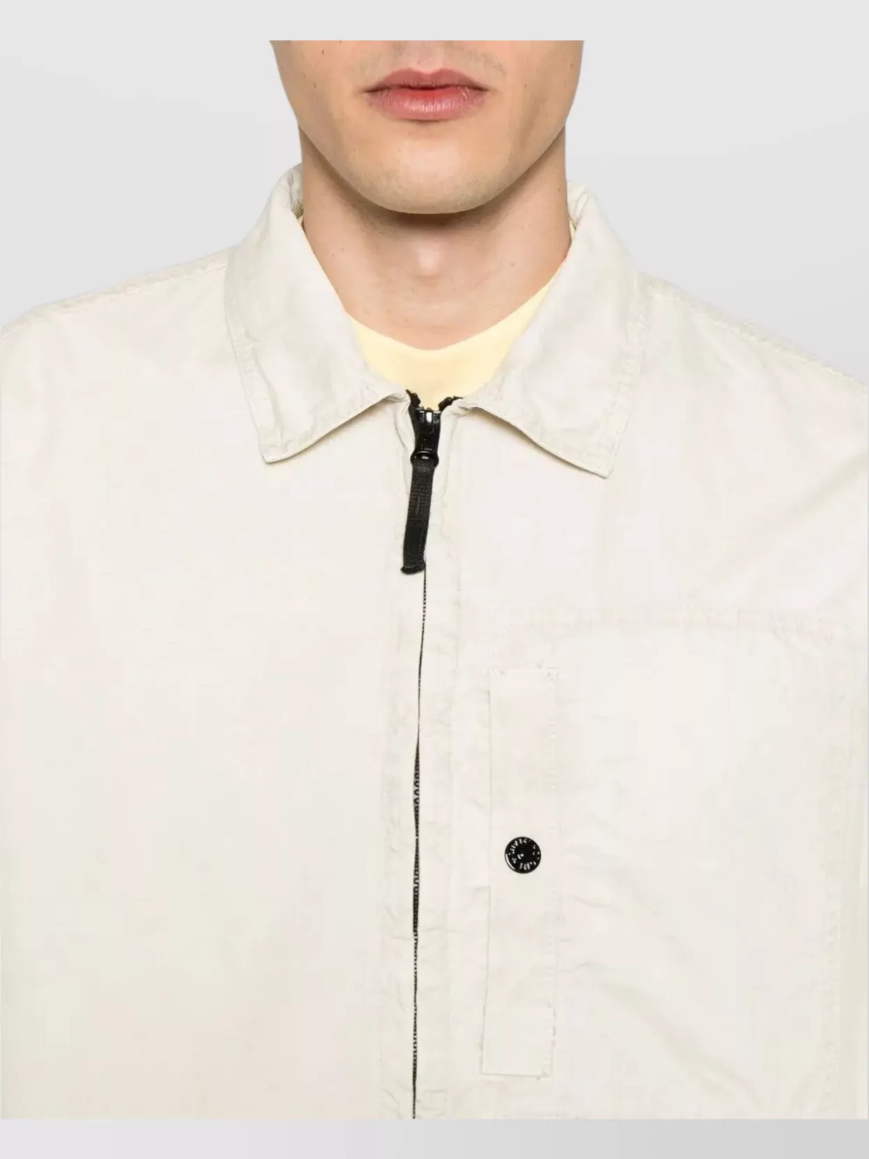 Stone Island Overshirt With Rear Yoke And Pockets