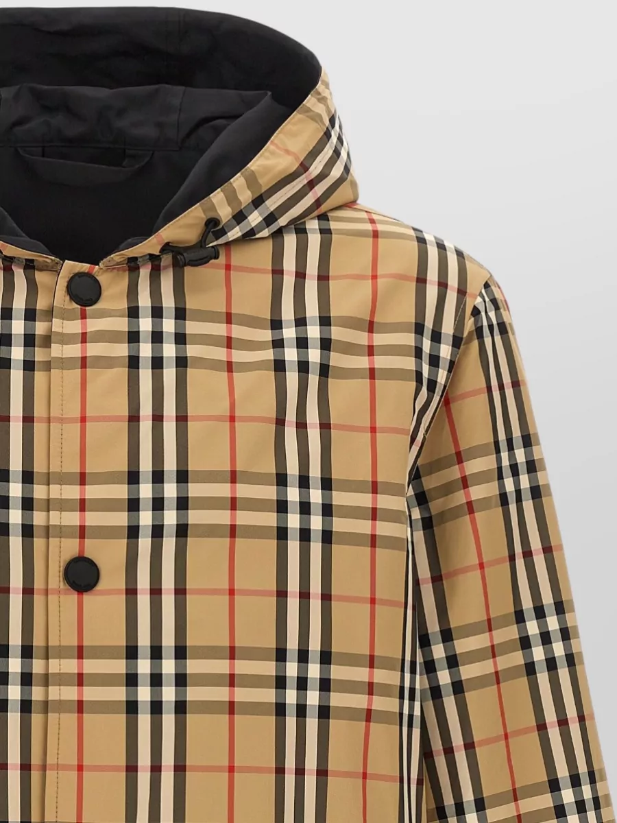 Burberry Rainford Hooded Reversible Jacket Elastic Cuffs