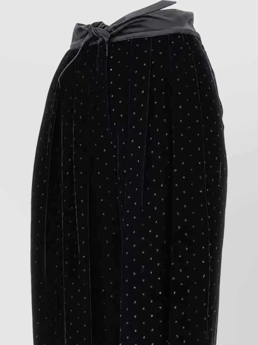 Emporio Armani Velvet Straight-Leg Trousers