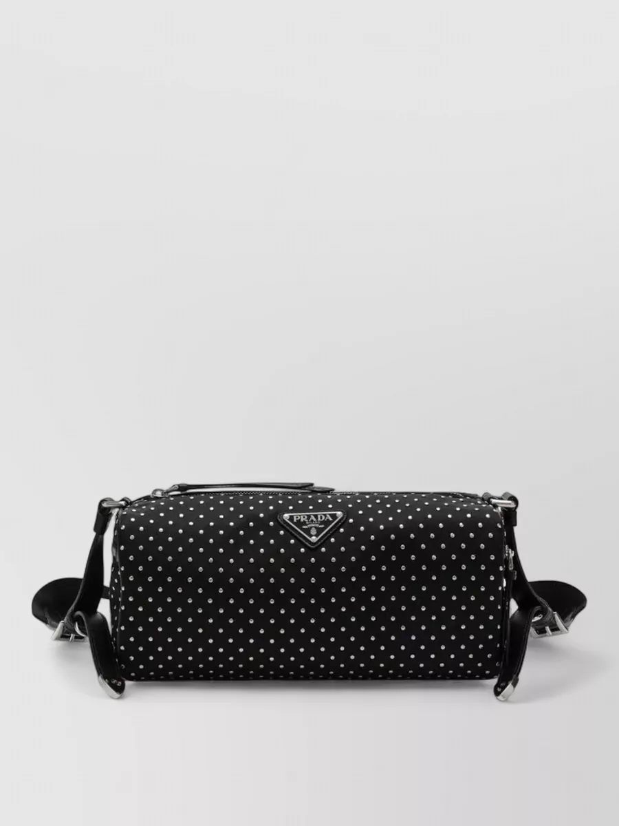 Prada shoulder bag adjustable strap studded design