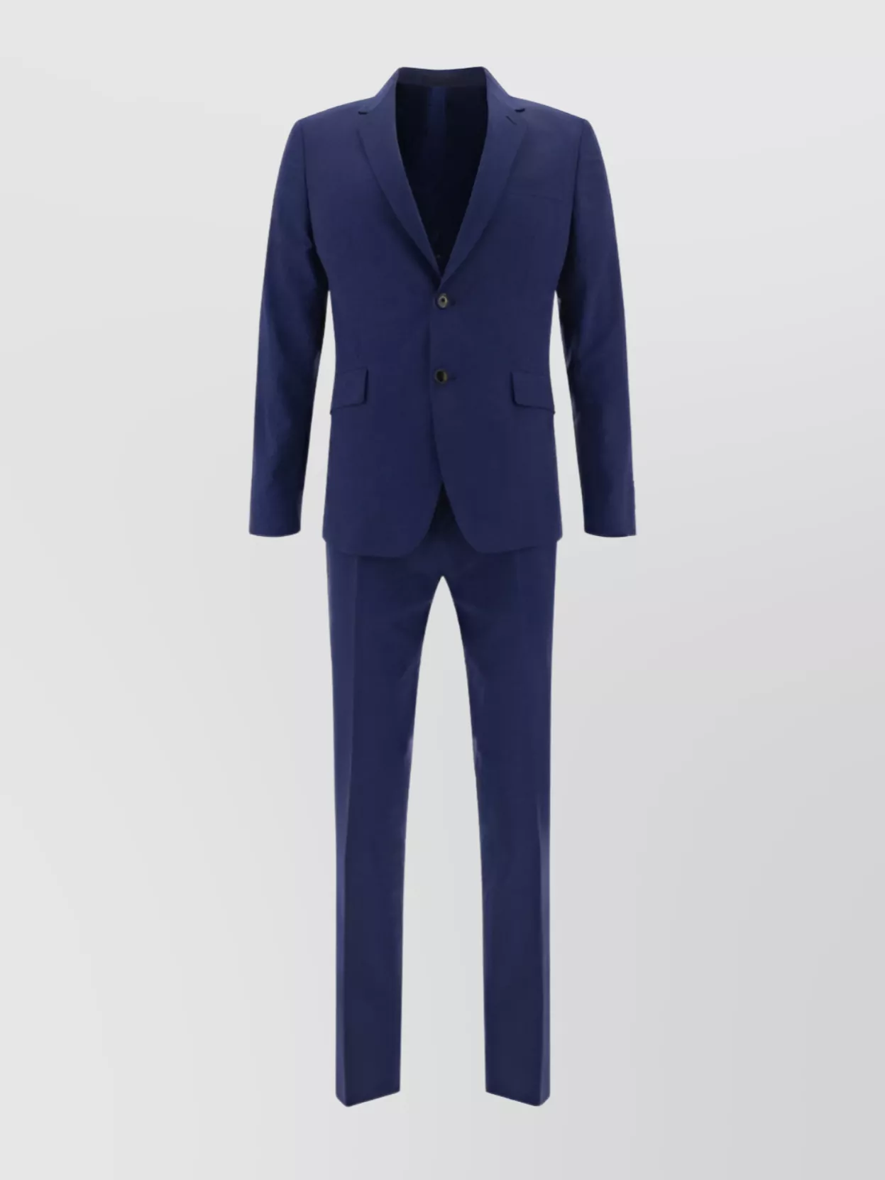 Shop Paul Smith Wool Suit With Belt Loops And Slit Pocket