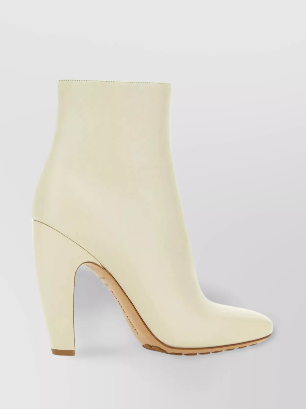 Shop Bottega Veneta Unique Heel Leather Ankle Boots