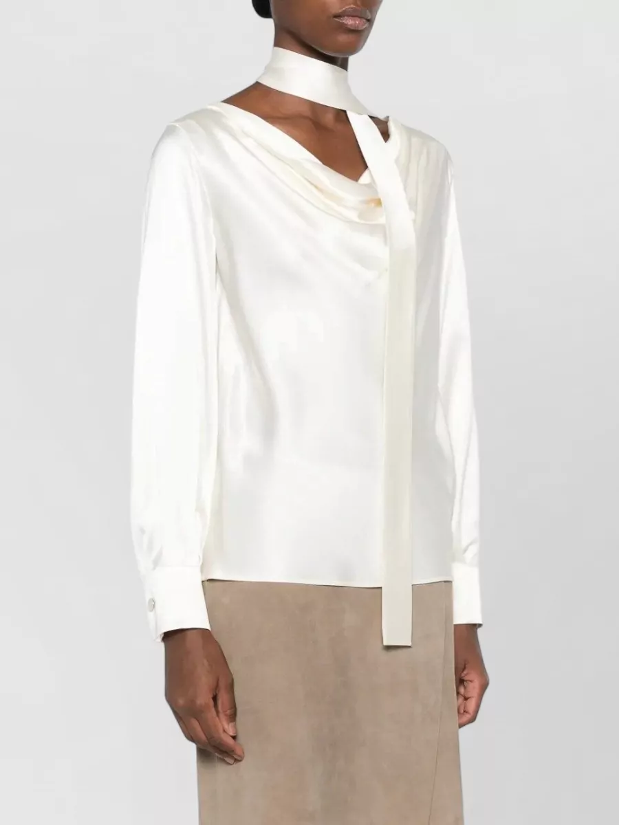 Max Mara Silk Neck Scarf Blouse