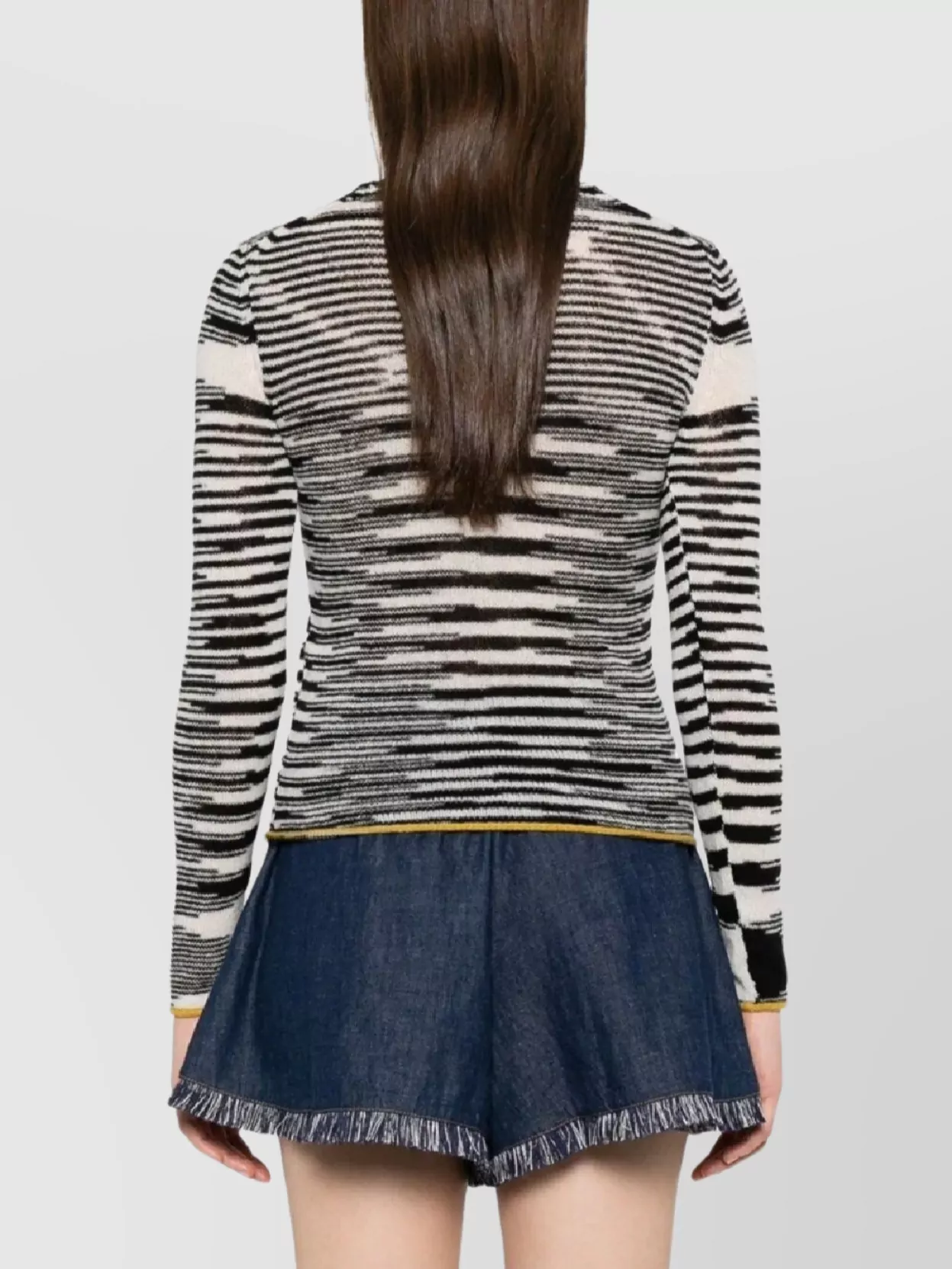 Missoni Striped Round Neck Long Sleeve Knitwear