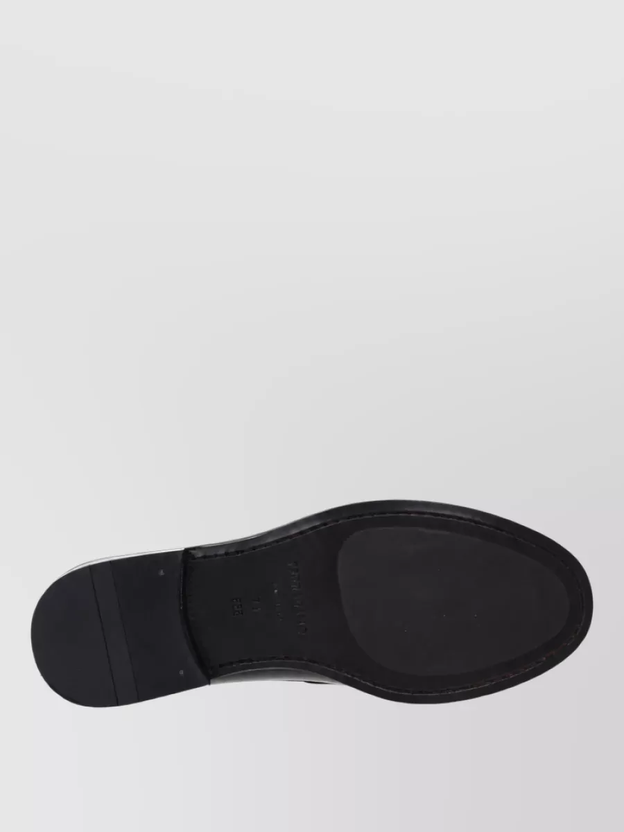 Ferragamo Leather Monk Shoes