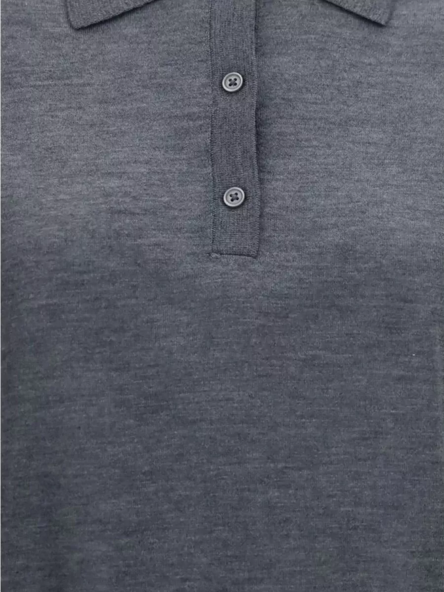 Loulou Studio Cashmere fine-knit long-sleeve polo jumper