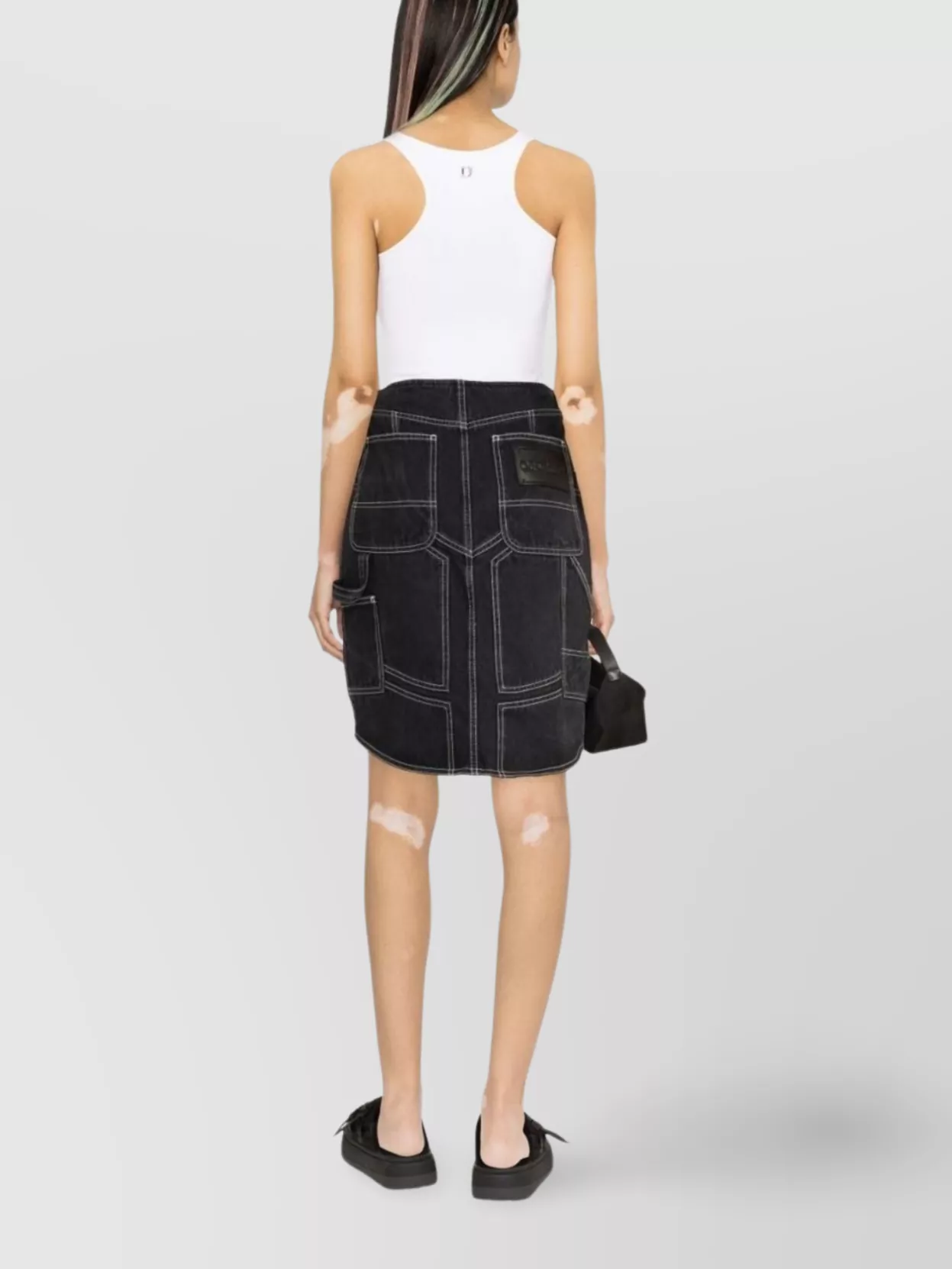 Dsquared2 Sleeveless Racerback Top Cut-Out Detail