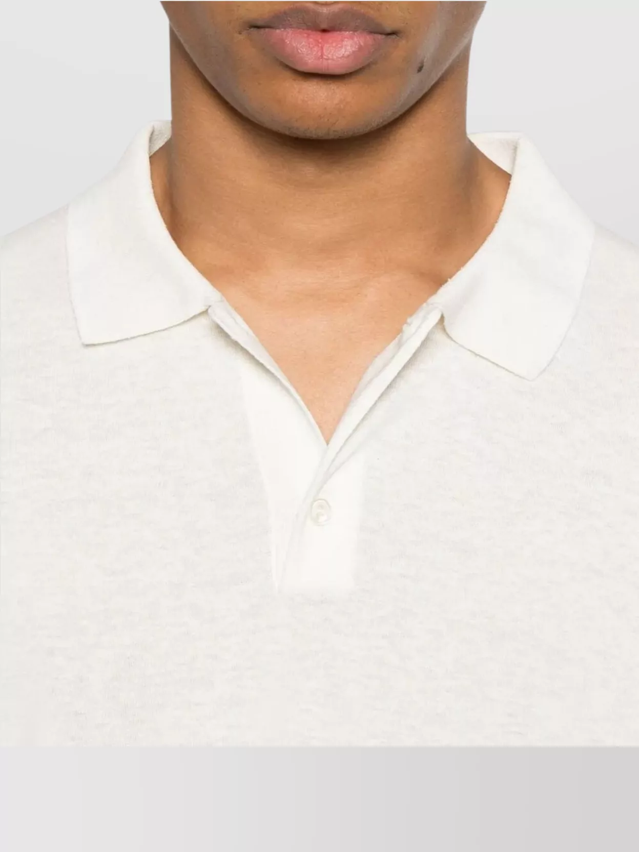 Moncler Fein Gestricktes Poloshirt