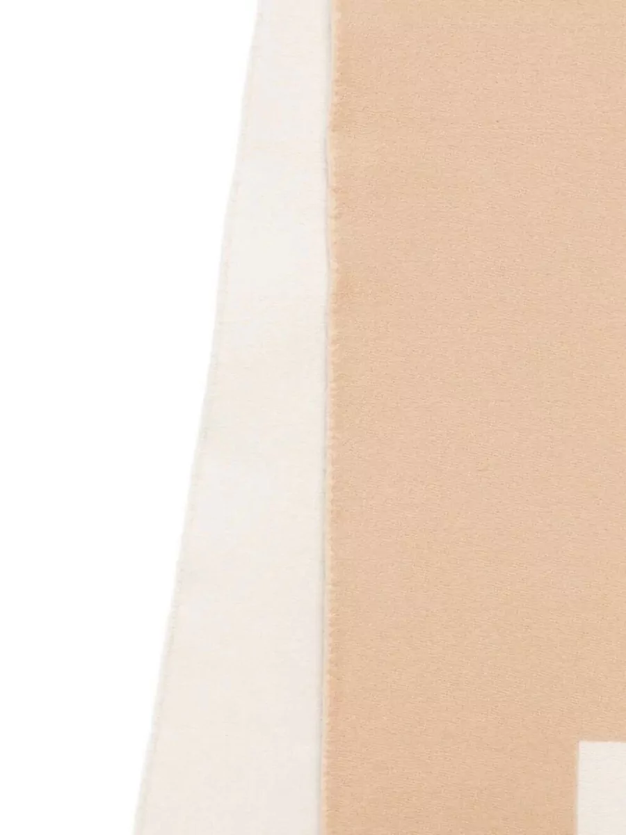 Givenchy Two Tone Scarf Featuring Fringe Detail