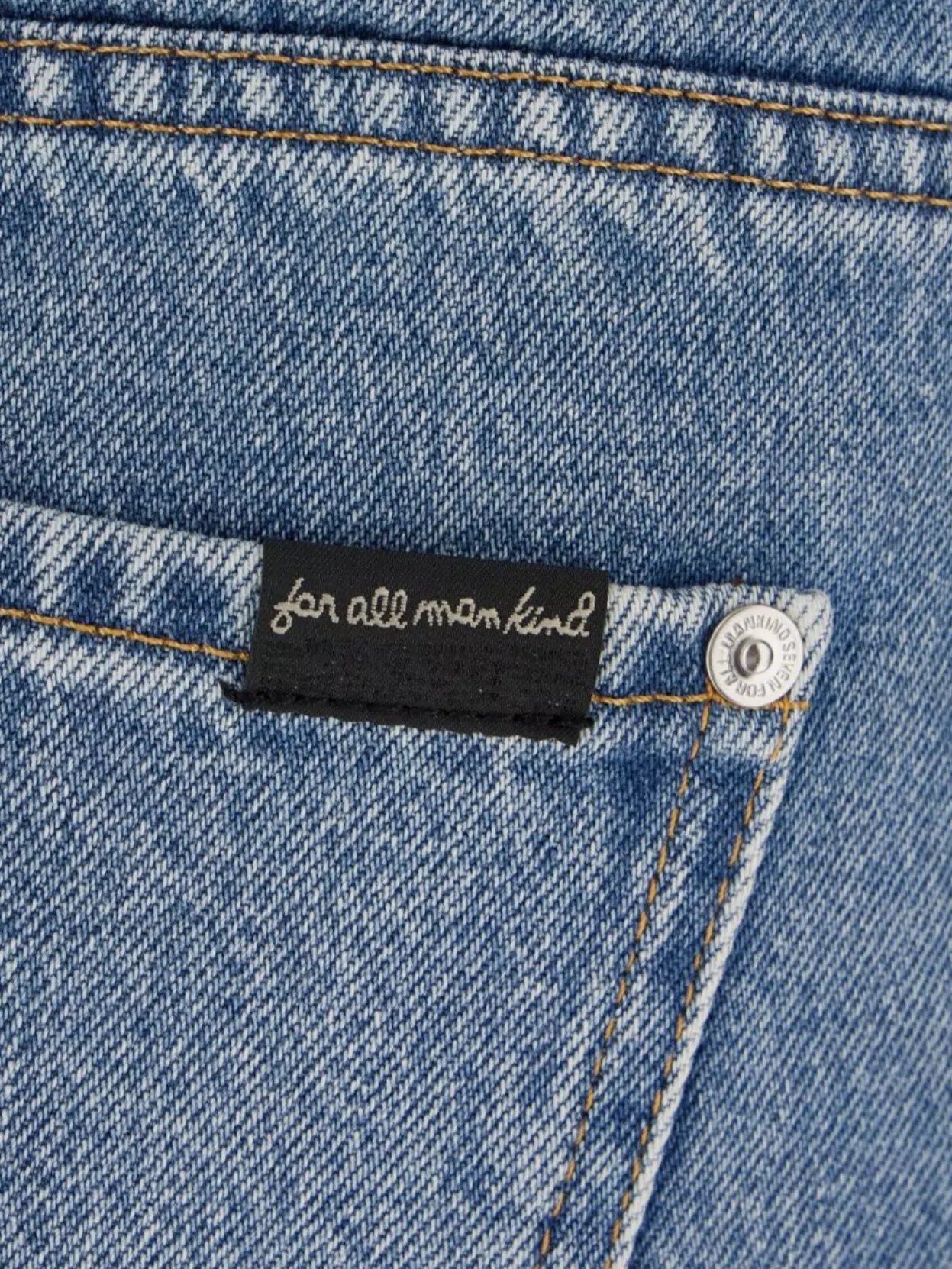 7 For All Mankind Denim Trousers Belt Loops