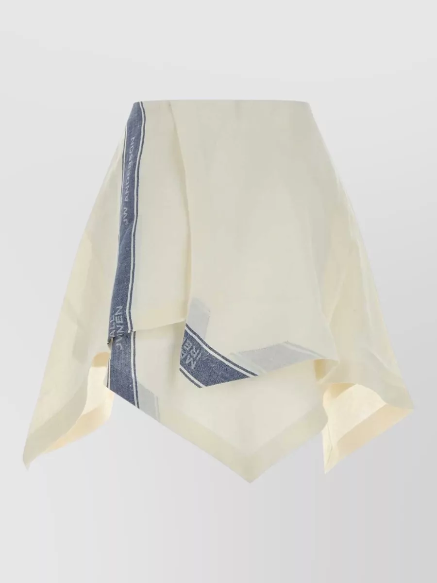 JW Anderson linen asymmetric mini skirt