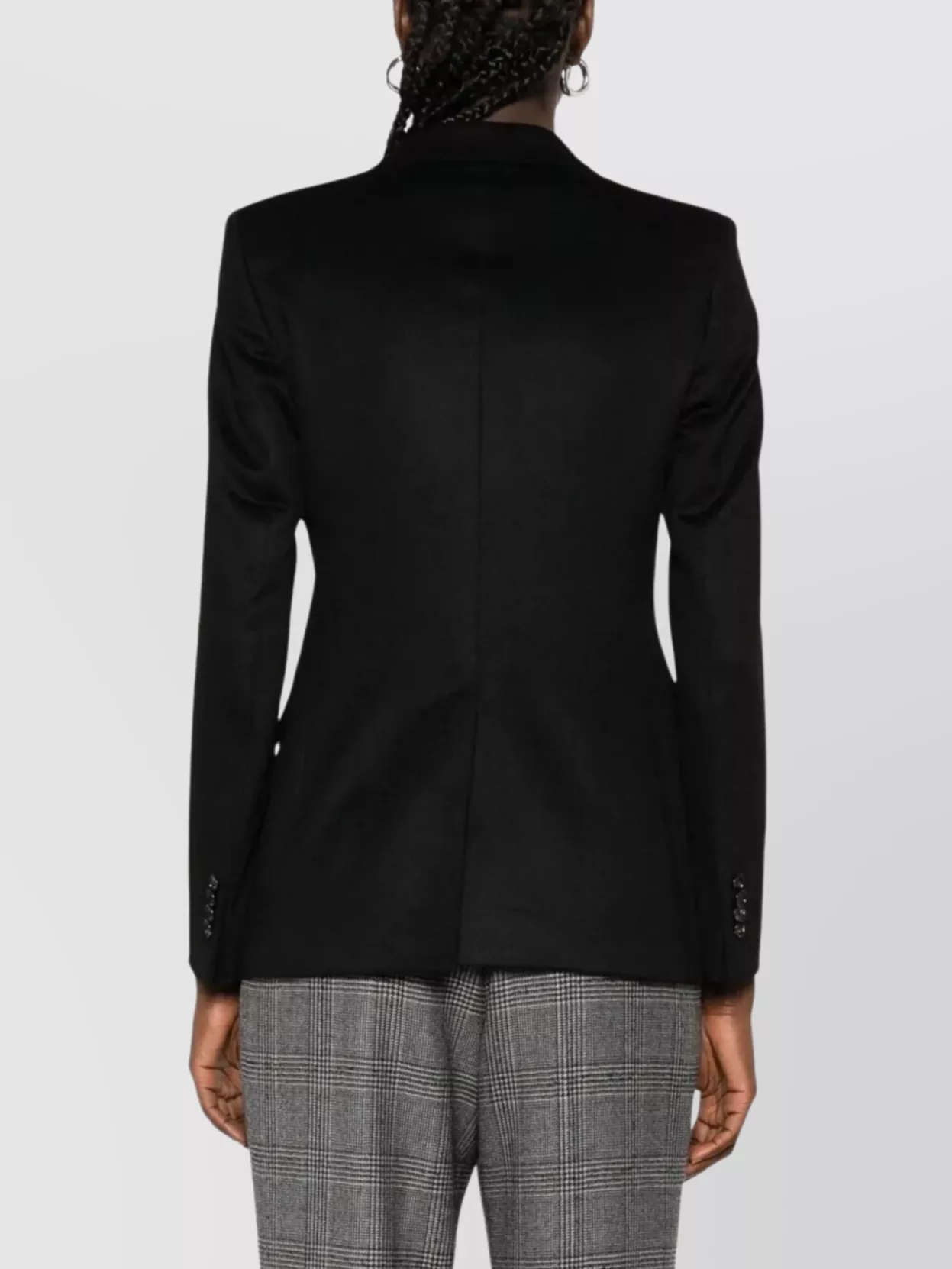 Tagliatore Double-Breasted Wool Blazer Buttoned Cuffs