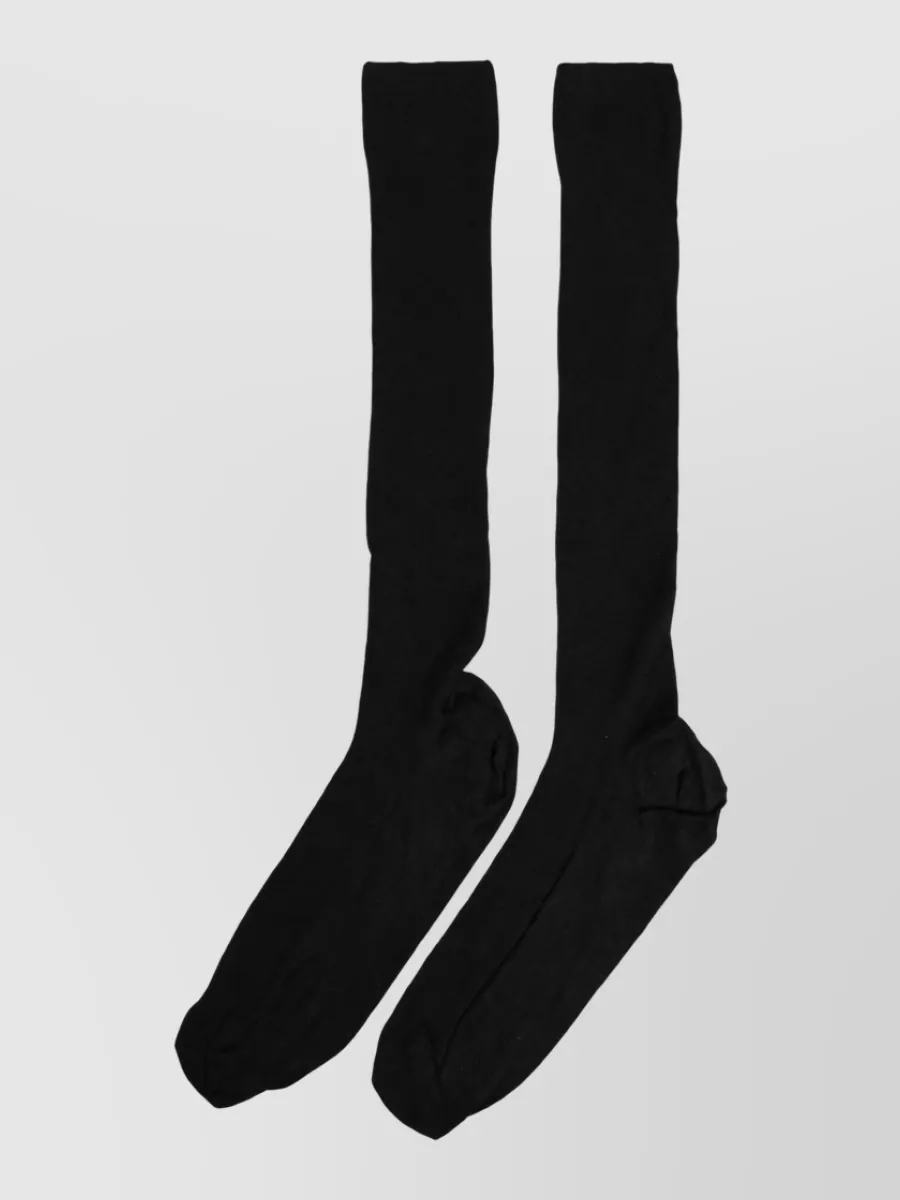 Dolce&Gabbana Viscose Logo Knee-High Socks
