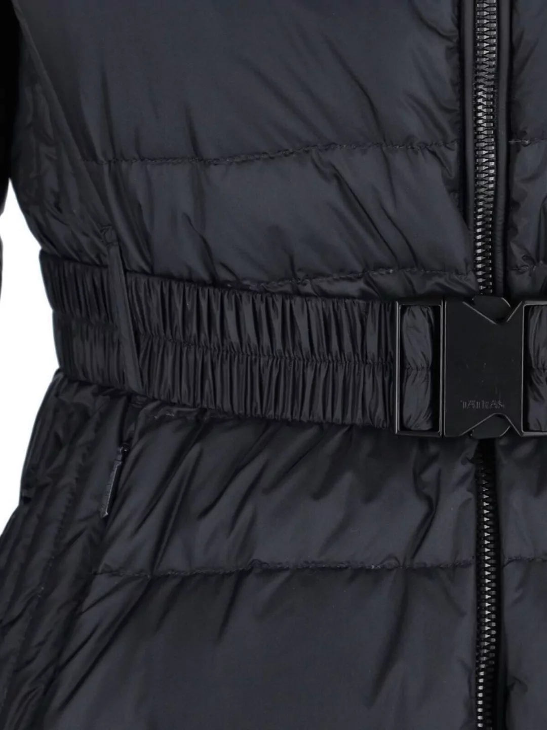 Tatras Quilted Long Jacket High Collar In Blue