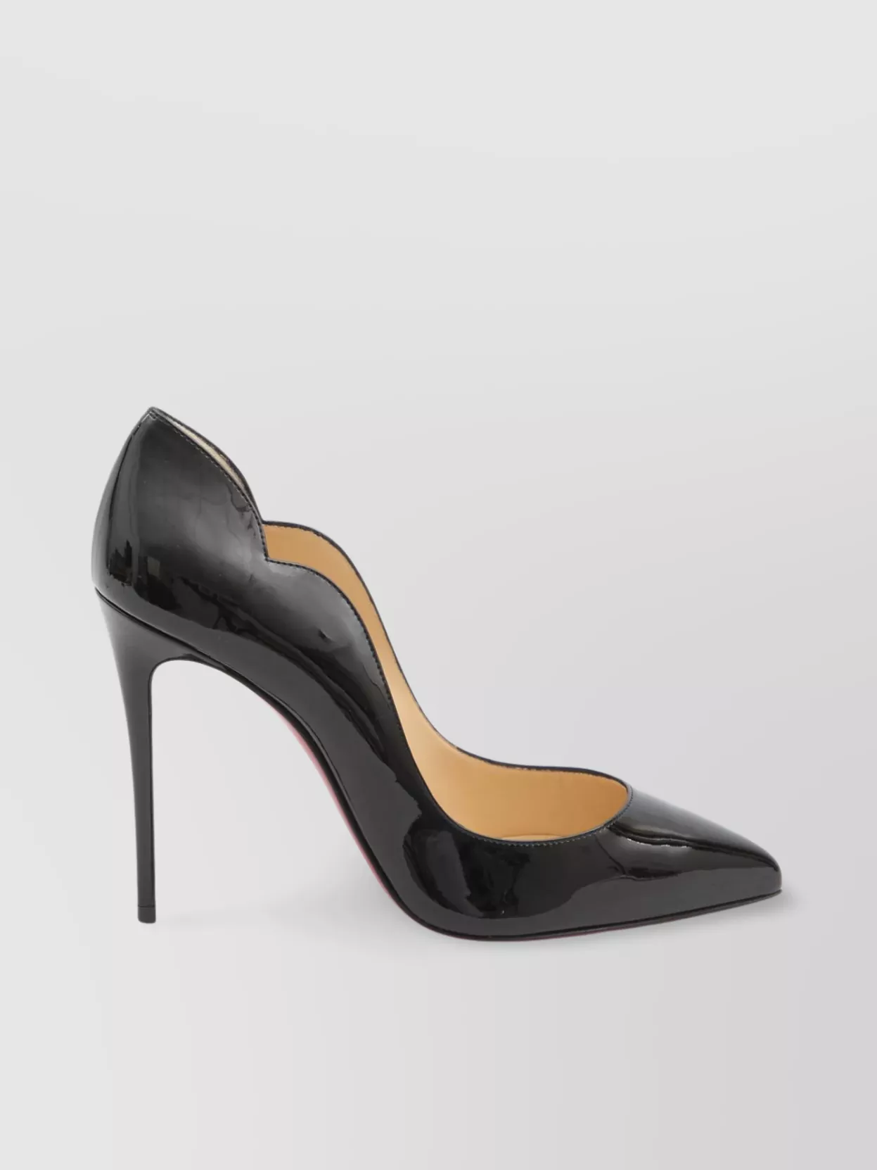 Christian Louboutin Chic 100 Patent Leather Pumps In Gray