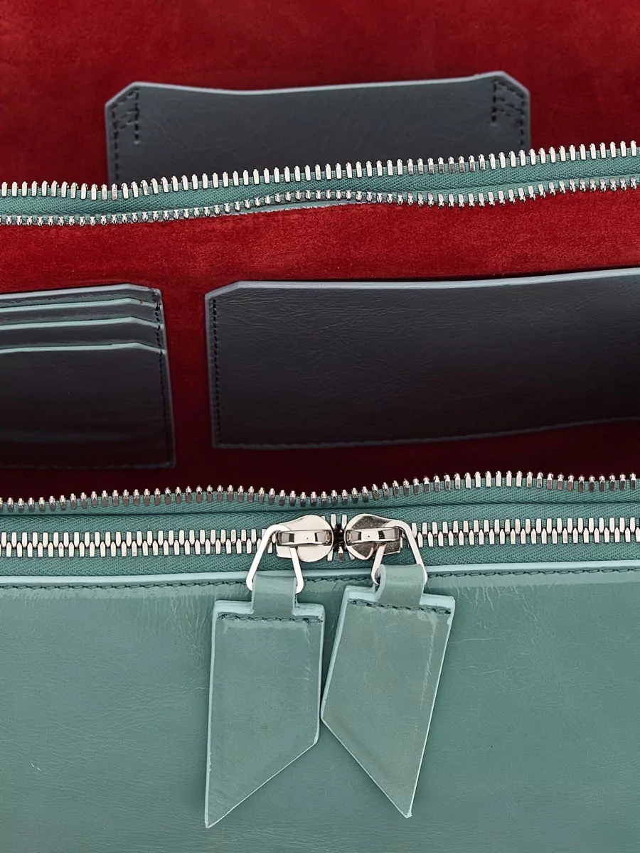 The Attico Leather Clutch Bag